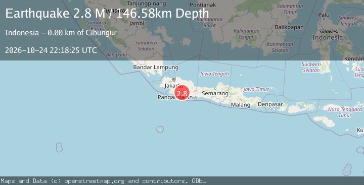 Map of Java, Indonesia
