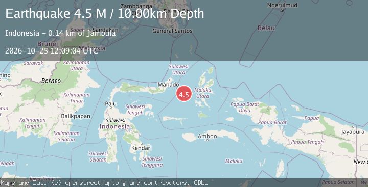 Map of Northern Molucca Sea