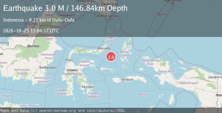 Map of Southern Molucca Sea