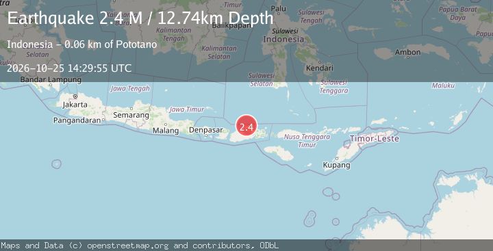 Map of Sumbawa Region, Indonesia