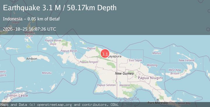 Map of Near North Coast of West Papua