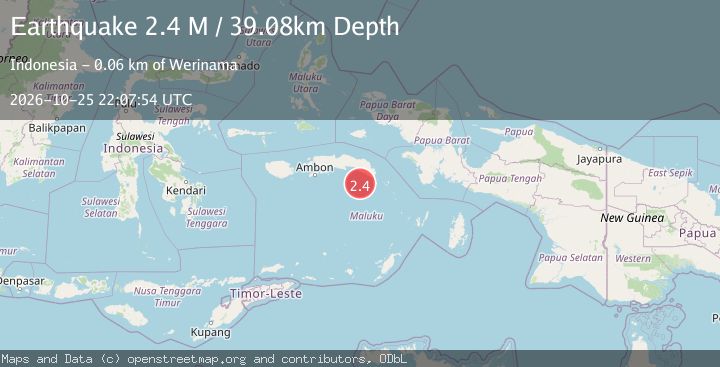 Map of Banda Sea