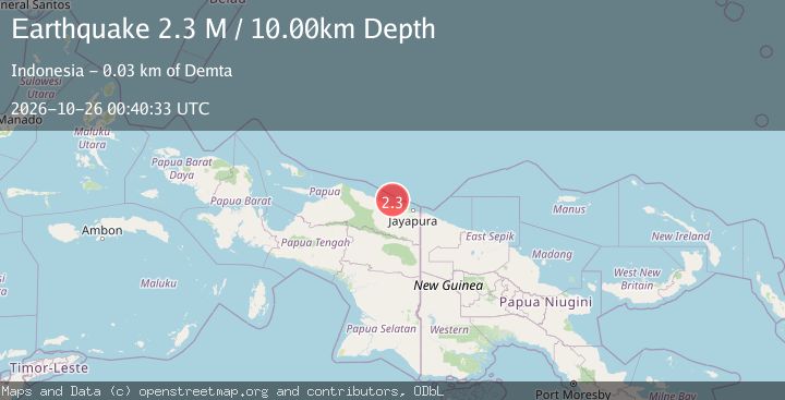 Map of Near North Coast of West Papua