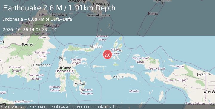 Map of Southern Molucca Sea