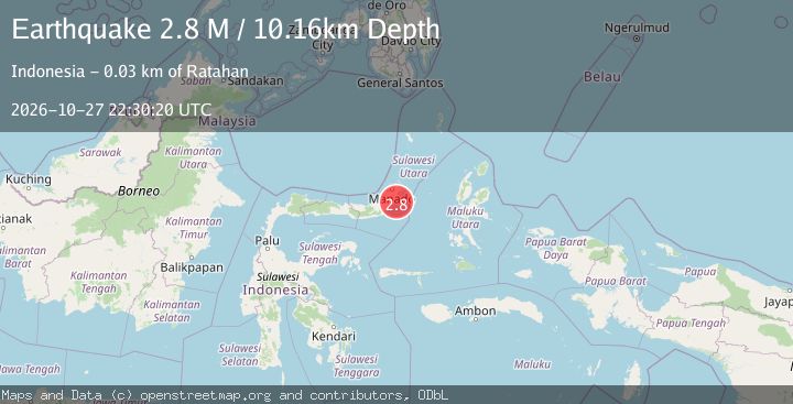 Map of Northern Molucca Sea