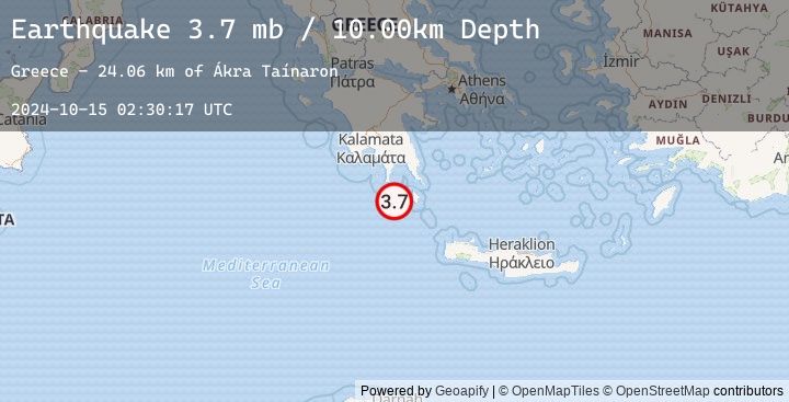 Map of SOUTHERN GREECE