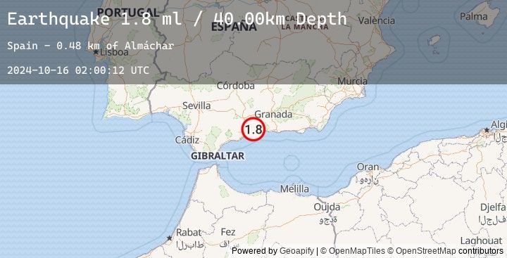 Map of STRAIT OF GIBRALTAR