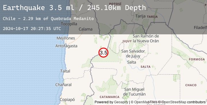 Map of SALTA, ARGENTINA