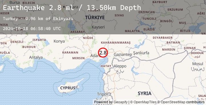 Map of CENTRAL TURKEY