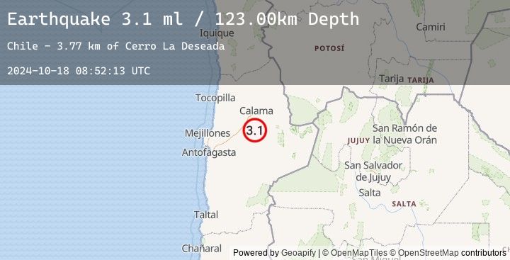 Map of ANTOFAGASTA, CHILE