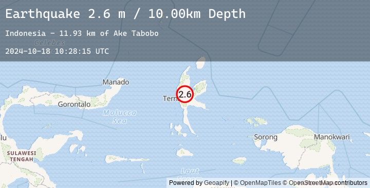 Map of HALMAHERA, INDONESIA