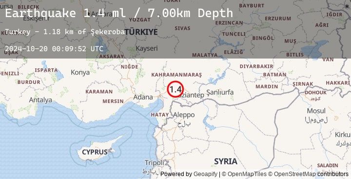 Map of CENTRAL TURKEY