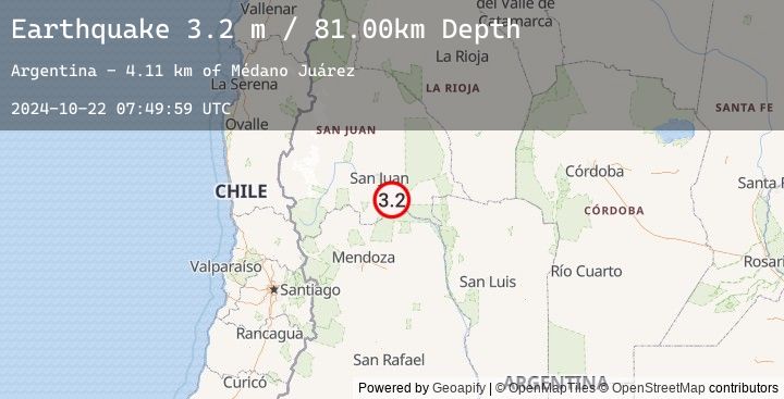 Map of SAN JUAN, ARGENTINA