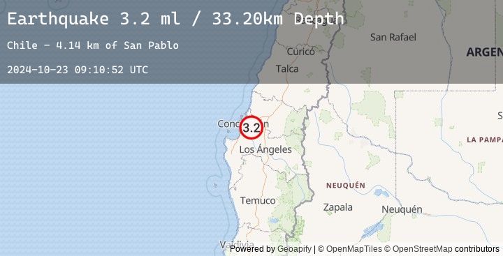 Map of BIO-BIO, CHILE