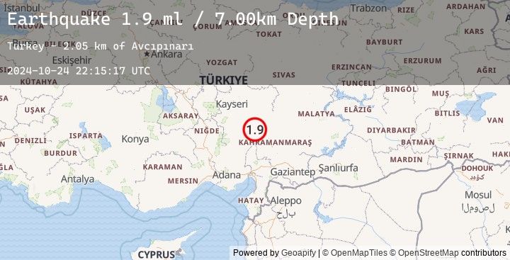 Map of CENTRAL TURKEY