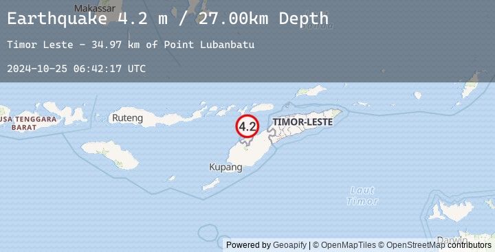 Map of KEPULAUAN ALOR, INDONESIA