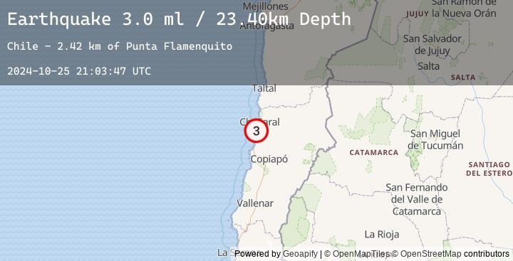 Map of OFFSHORE ATACAMA, CHILE