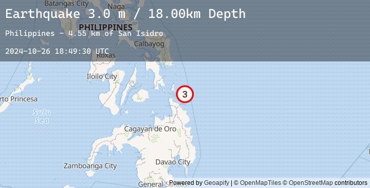 Map of MINDANAO, PHILIPPINES