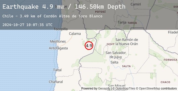 Map of ANTOFAGASTA, CHILE