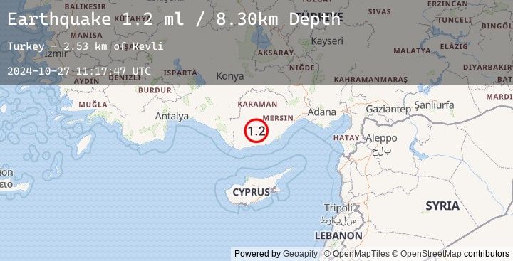 Map of CENTRAL TURKEY