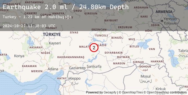 Map of EASTERN TURKEY