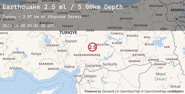 Map of CENTRAL TURKEY