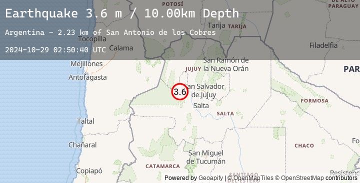 Map of SALTA, ARGENTINA