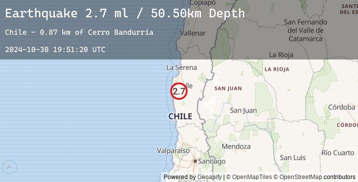 Map of COQUIMBO, CHILE