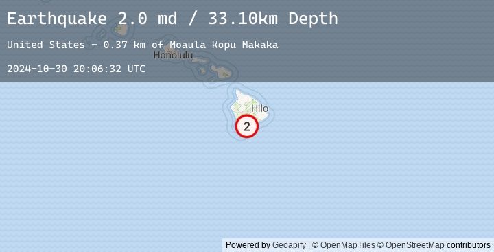 Map of ISLAND OF HAWAII, HAWAII