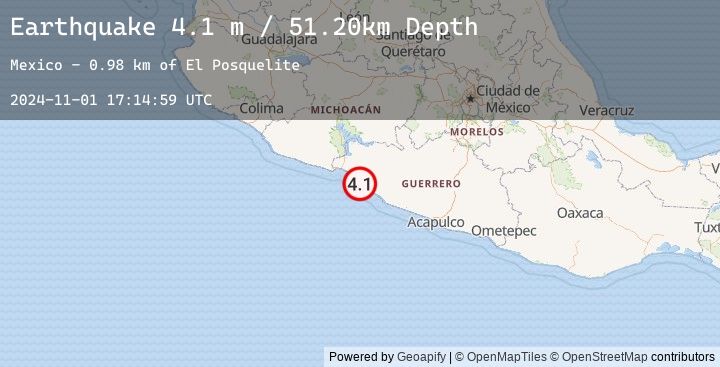 Map of GUERRERO, MEXICO