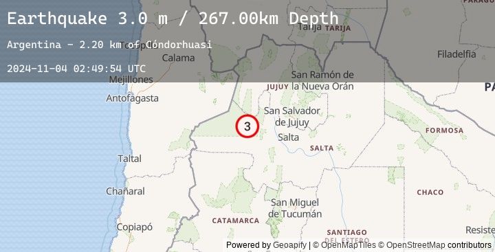 Map of SALTA, ARGENTINA
