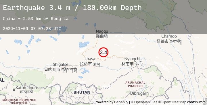 Map of EASTERN XIZANG
