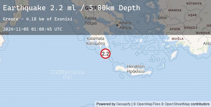 Map of SOUTHERN GREECE