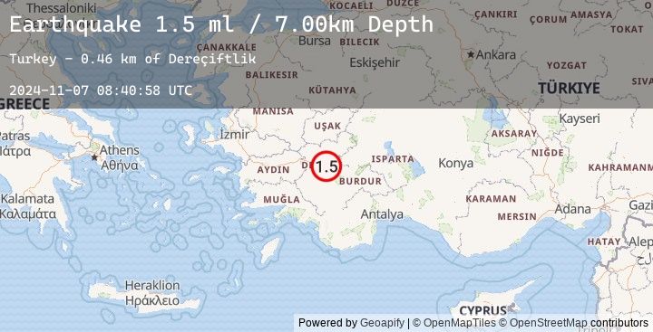 Map of WESTERN TURKEY