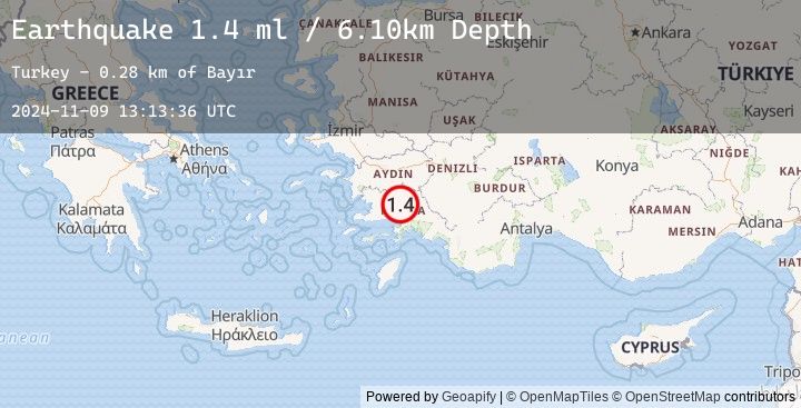 Map of WESTERN TURKEY