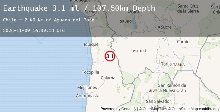 Map of TARAPACA, CHILE