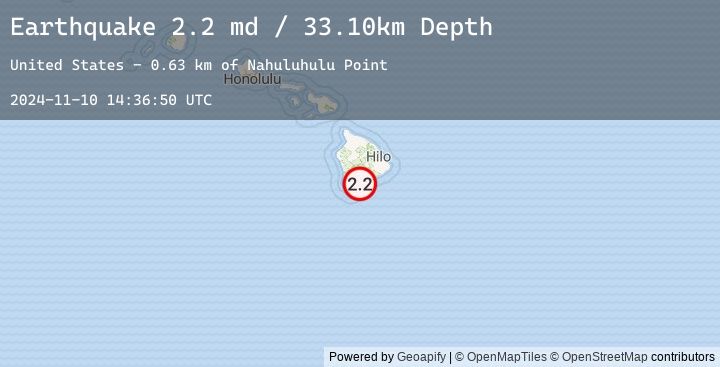 Map of ISLAND OF HAWAII, HAWAII