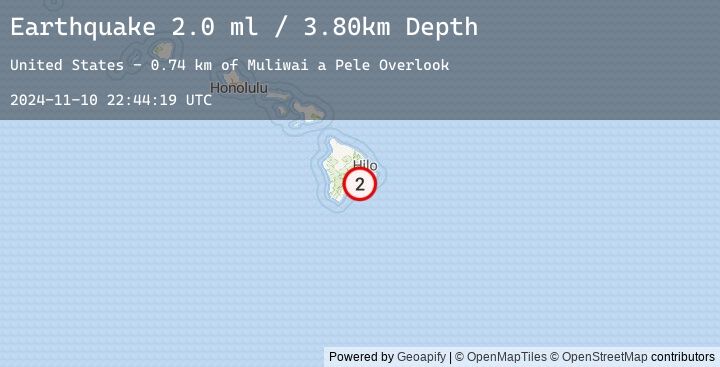 Map of ISLAND OF HAWAII, HAWAII