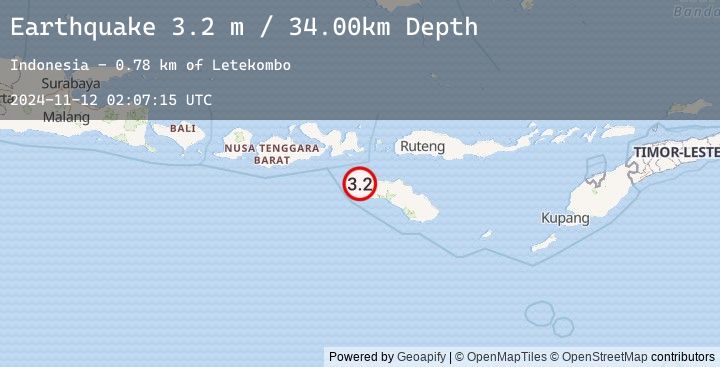 Map of SUMBA REGION, INDONESIA