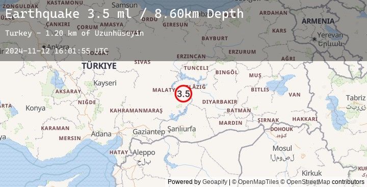 Map of EASTERN TURKEY