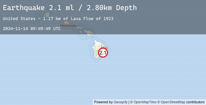 Map of ISLAND OF HAWAII, HAWAII