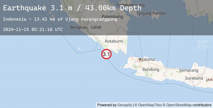 Map of SOUTHERN SUMATRA, INDONESIA