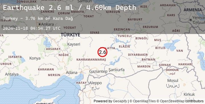 Map of CENTRAL TURKEY