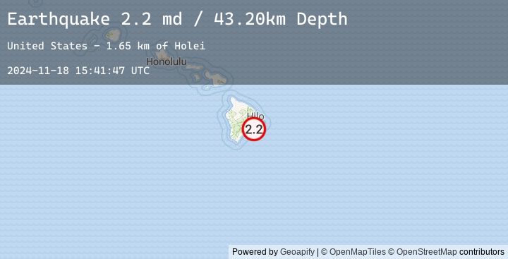 Map of ISLAND OF HAWAII, HAWAII