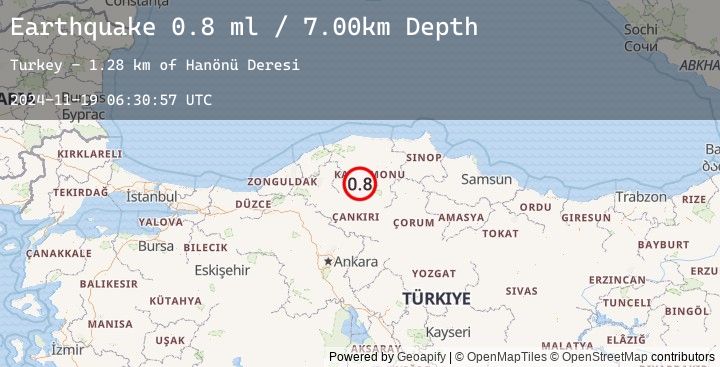 Map of CENTRAL TURKEY