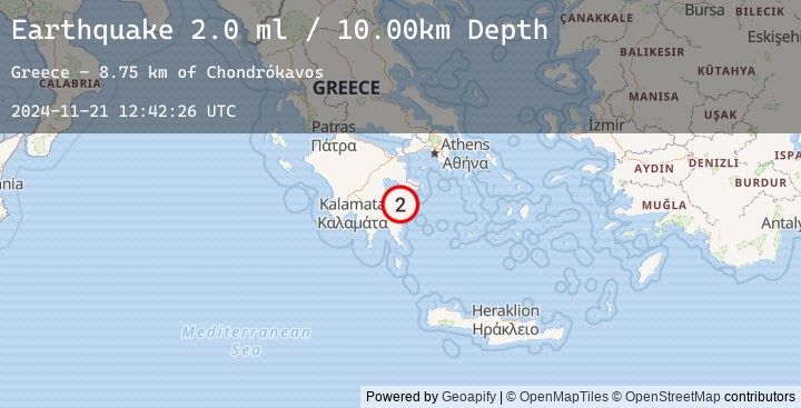 Map of SOUTHERN GREECE