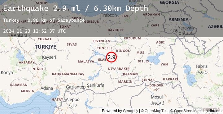 Map of EASTERN TURKEY