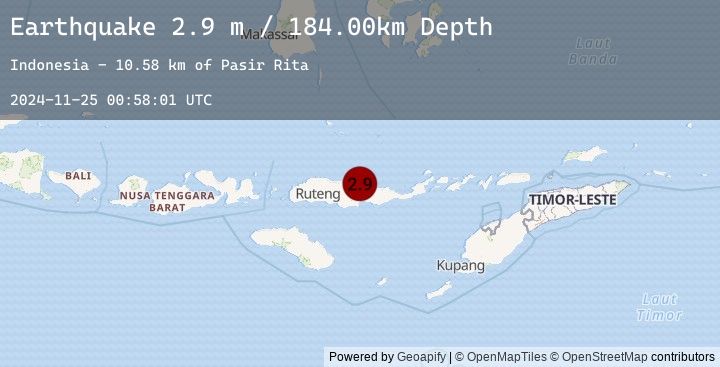 Map of FLORES REGION, INDONESIA