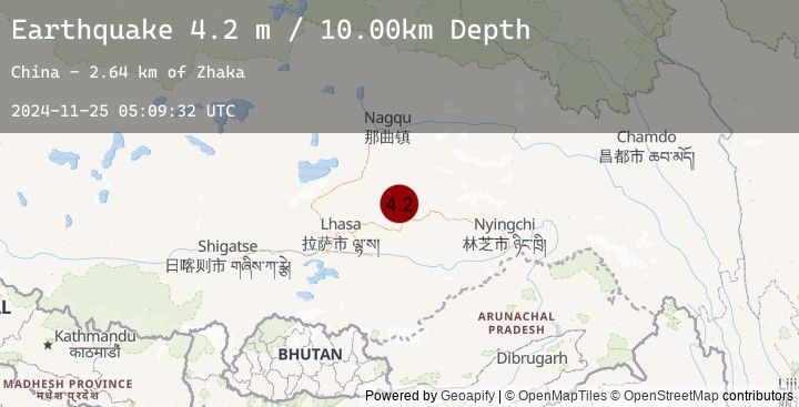 Map of EASTERN XIZANG
