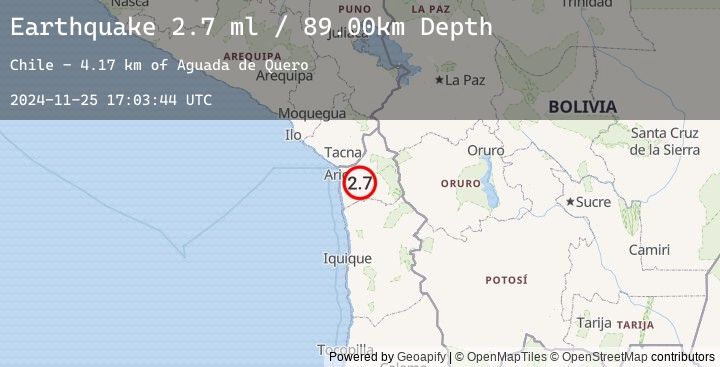Map of TARAPACA, CHILE